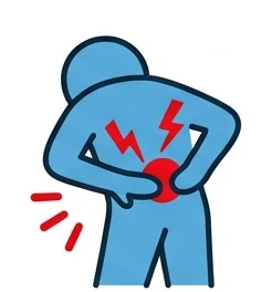 腰痛を表したイラスト
