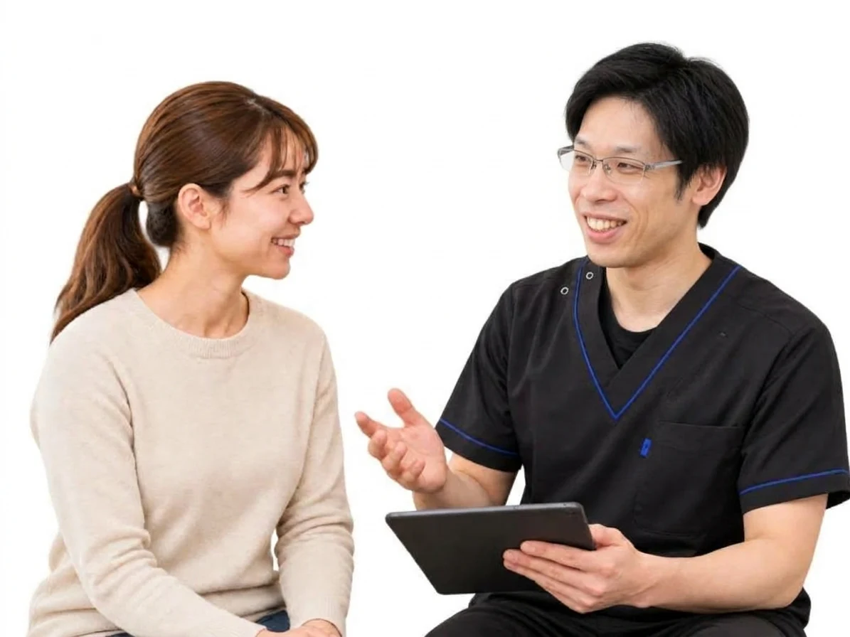 施術前の問診の様子